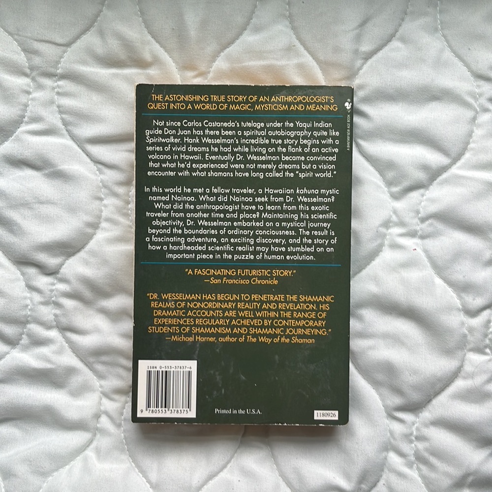 Spiritwalker by Hank Wesselman Messages From The Future Astonishing True Story - Picture 2 of 3